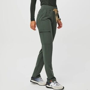 Figs Scrubs Women's High Wasted  Yola Skinny Jogger Pants size XL colour Moss